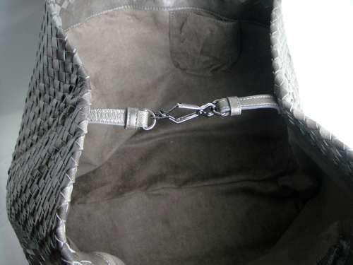 Bottega Veneta Lambskin Tote Bag 1026 grey
